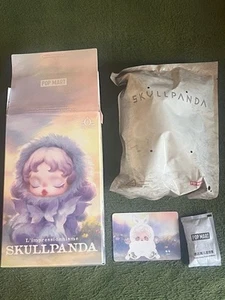Authentische Popmart Skullpanda L'Impressionnisme Plüsch Anhänger Puppe-Nebel - Bild 1 von 6