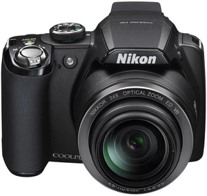 Nikon COOLPIX P90 CCD Digital Camera 12.1MP Black 24x optical zoom, 2.7" LCD - Picture 1 of 14