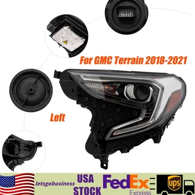 For 2018-2021 GMC Terrain Full LED Headlight Headlamp Assy Left Driver Side - Изображение 1 из 4
