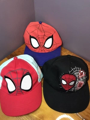 Lote X3 (A5) Boné Snapback Marvel Spiderman Super Hero Youth Toddler Boys - Imagem 1 de 4