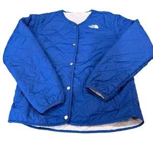The North Face Girls Penelope Sherpa Jacket XL Green Outdoors FLAW NF0A3RTP - Picture 1 of 9