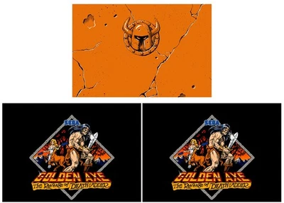 Golden Axe Arcade 1up Cabinet Riser Graphics Decals Stickers - Image 1 of 2