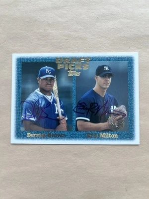 1997 Topps #272 Draft Picks Dermal Brown, Eric Milton Autographs NRMT Condition - Image 1 of 3