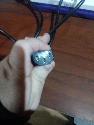 I-SHeng, SP-305B, E55943, 10 A, 125 V, schwarz Stromkabel Kabel, gebraucht, wie besehen! - Bild 1 von 4