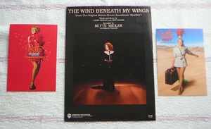 BETTE MIDLEER 1989 NOTEN & LAS VEGAS RESIDENCY SHOW POSTKARTEN - Bild 1 von 4