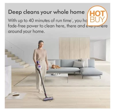 Dyson V8 Stick Vacuum Cleaner - Silver/Nickel (447026-01) - Image 1 of 4