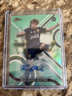 2022 Topps Finest MLS Soccer REED BAKER-WHITING RC Aqua Refractor Auto /75 - Image 1 of 2