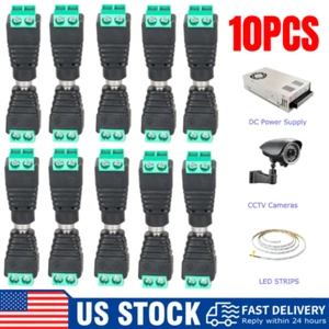 10Pack Male & Female 5.5mm x 2.1mm DC Power Connector Jack Plug 12V 24V US STOCK - Picture 1 of 16
