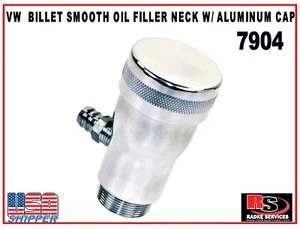 VW EMPI BILLET SMOOTH OIL FILLER NECK POLISHED FINISH W/ ALUMINUM CAP 7904 - Picture 1 of 6