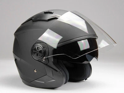 Jethelm Langvisier mit Sonnenblende Jet300 Motorradhel Roller Helm, Gr. S und M - Bild 1 von 4