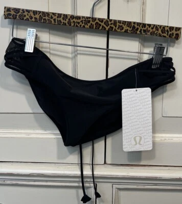 Parte inferior de bikini hipster de surf a arena negra talla Lululemon para mujer Foto 1 de 4