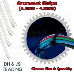 Flexible Grommet Strip Panel Serrated Edging Protection Electrical Cable Run - Picture 1 of 2