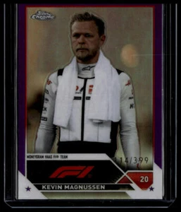2023 Topps Chrome Formula 1 #50 Kevin Magnussen Purple Refractor #/399 - Picture 1 of 2