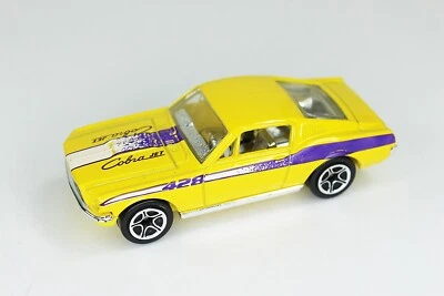Matchbox 1968 Mustang Cobra Jet 428 Hot Rod 1:60 Scale Yellow NICE - Image 1 of 4