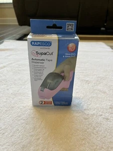 New in Box Rapesco 1441 SupaCut Tape Dispenser with 2 Tape Rolls - Candy Pink - Picture 1 of 8