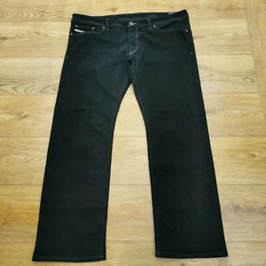 Jeans Diesel Viker para Hombres W40 L32 Negro Calce Regular Pierna Recta Denim Botón EE. UU. - Imagen 1 de 12