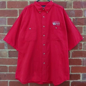 Vintage CHASE AUTHENTICS x DALE EARNHARDT 8 NASCAR Racing Button Polo Shirt XL - Picture 1 of 3