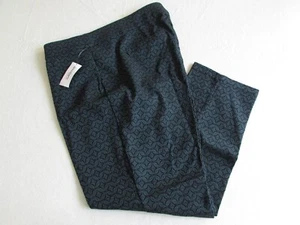 Dressbarn by Roz Ali Pants Floral Crop Length Capri Leggings Stretch Women Sz 16 - Picture 1 of 19