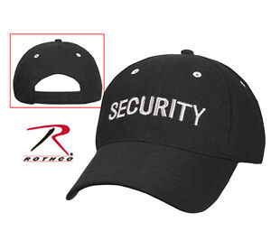 Rothco 9275 Security Low Profile Insignia Mesh Cap - Black