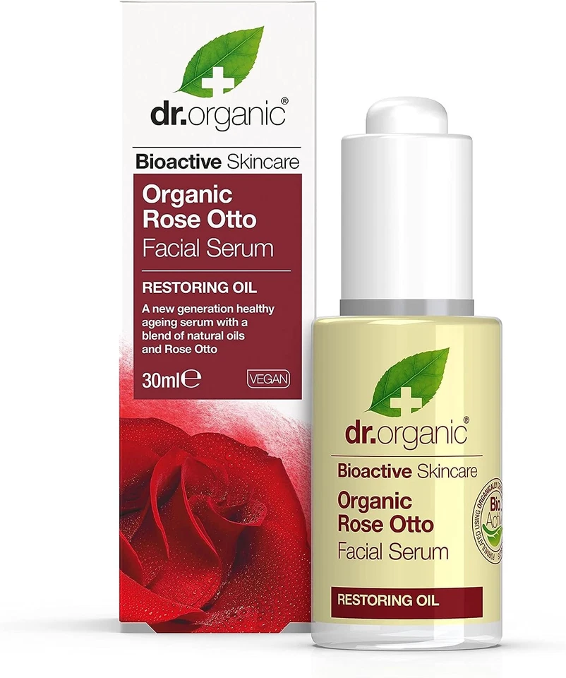 Dr.Organic Rose Otto Facial Serum Creams 30ml Vegan