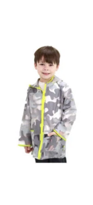 Abrigo de lluvia Western Chief para niño claramente verde/gris camuflaje transparente talla 6 Foto 1 de 3