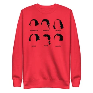 American Revolution Sudadera Negra Washington Hamilton Jefferson Adams  - Imagen 1 de 5