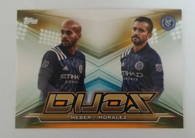 2020 Topps MLS Maxi Moralez Heber Duos Orange Parallel Insert 10/25 - Image 1 of 2