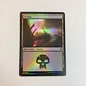 Magic the Gathering MTG Khans of Tarkir: SWAMP Land FOIL (258) NM - Bild 1 von 1