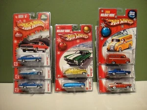 Hot Wheels Holiday Rods - 04 05 06 - Charger Dairy Delivery Fleetline Merc GTO - Picture 1 of 20