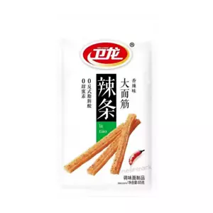 WEILONG LATIAO Hotstrips Hot Strips Chinese Spicy Snacks 卫龙辣条大面筋 - Bild 1 von 5
