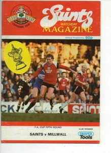 Southampton v Millwall 1985/86 FA Cup 5th Round - Picture 1 of 1