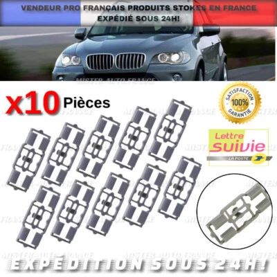 10 Clips Retenue Joint Etanchéité Porte Interieur Coffre BMW X5 E53 -51717006757 - Immagine 1 di 4