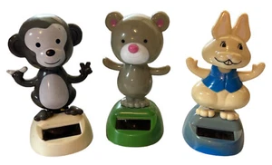Solar Powered Pals Dancing Figure Car dashboard Window Sill Ornaments Lot 5 5”T - Picture 1 of 2