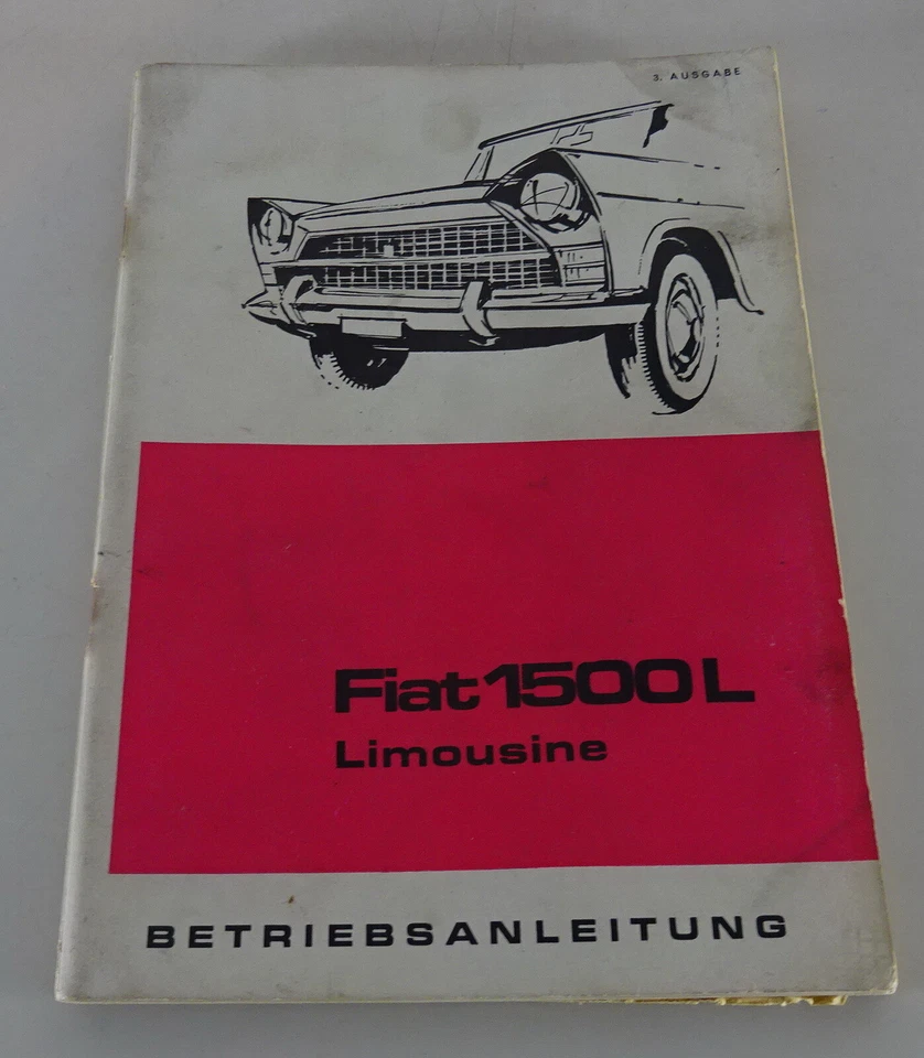 Manual de instrucciones / Manual Fiat 1500 L Sedán Stand 03/1964 Foto 1 de 1