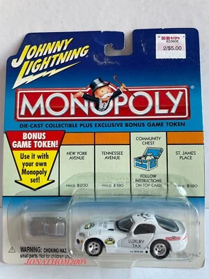 JOHNNY LIGHTNING - MONOPOLY - LUXURY TAX - DODGE VIPER In 1/64° - Immagine 1 di 4