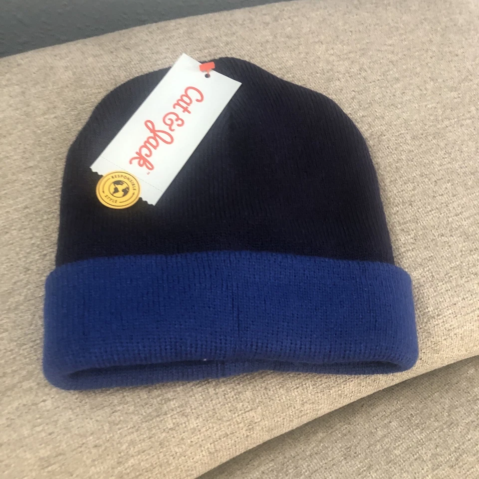 Gorro AZUL Cat & Jack para niños pequeños 2 tallas 12m-24m y 2T-5T nuevo con etiquetas Foto 1 de 1