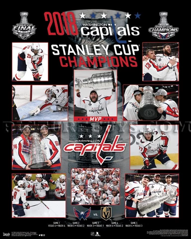 Washington Capitals 2018 Stanley Cup Championship Picture Plaque Cover