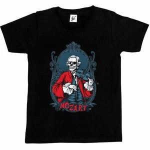 Wolfgang Amadeus Mozart Dead Music Composer  Kids Boys / Girls T-Shirt - Picture 1 of 10