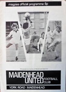 MAIDENHEAD UNITED V ST. ALBANS CITY 26/10/1976 ISTHMIAN LEAGUE - DIVISION 2 #EXC