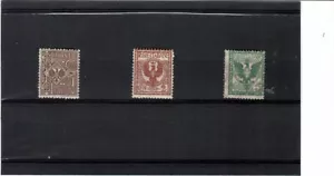 REGNO 1901-AQUILA SABAUDA-I PRIMI TRE NUOVI MNH**GOMMA INTEGRA-QUOT. SASSONE=560 - Foto 1 di 1