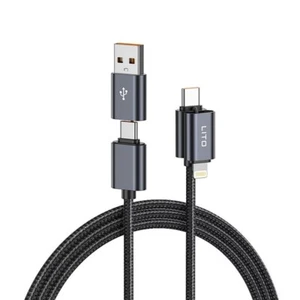 LITO 4 in 1 USB Type-C to Lightning Type-C Premium Fast Charge MFi Certified - Picture 1 of 12