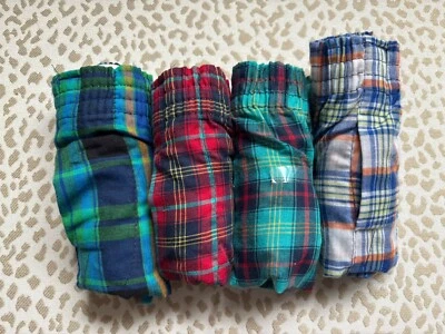 Shorts boxer xadrez Fruit Of The Loom novo sem etiquetas, conjunto de 4, várias cores, masculino tamanho P - Imagem 1 de 4