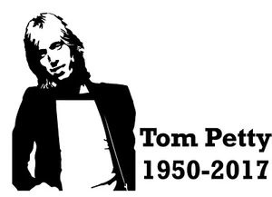 Tom Petty vinyl decal The Heartbreakers Classic Rock Free Falling Guitar - Picture 1 of 1