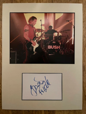 Gavin Rossdale Bush hand signed 20x16 Display 10x8 photo 6x4 card The Voice Cover