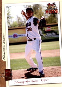2011 Modesto Nuts Grandstand #12 Sheng-An Kuo Tainan Taiwan Baseball Card