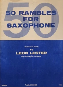 Saxophone 50 Rambles By Leon Lester Sheet Music Book Songs - Picture 1 of 4