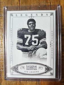 2012 Panini National Treasures Legends Base Joe Greene 46/99 - Picture 1 of 2