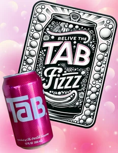 Original & Rare Unopened/Underfilled/Empty TaB Soda/Cola Can Commemorative Kit - Picture 1 of 8