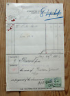 Potteries Electric Traction Co. Ltd invoice/receipt Aug 29th 1906