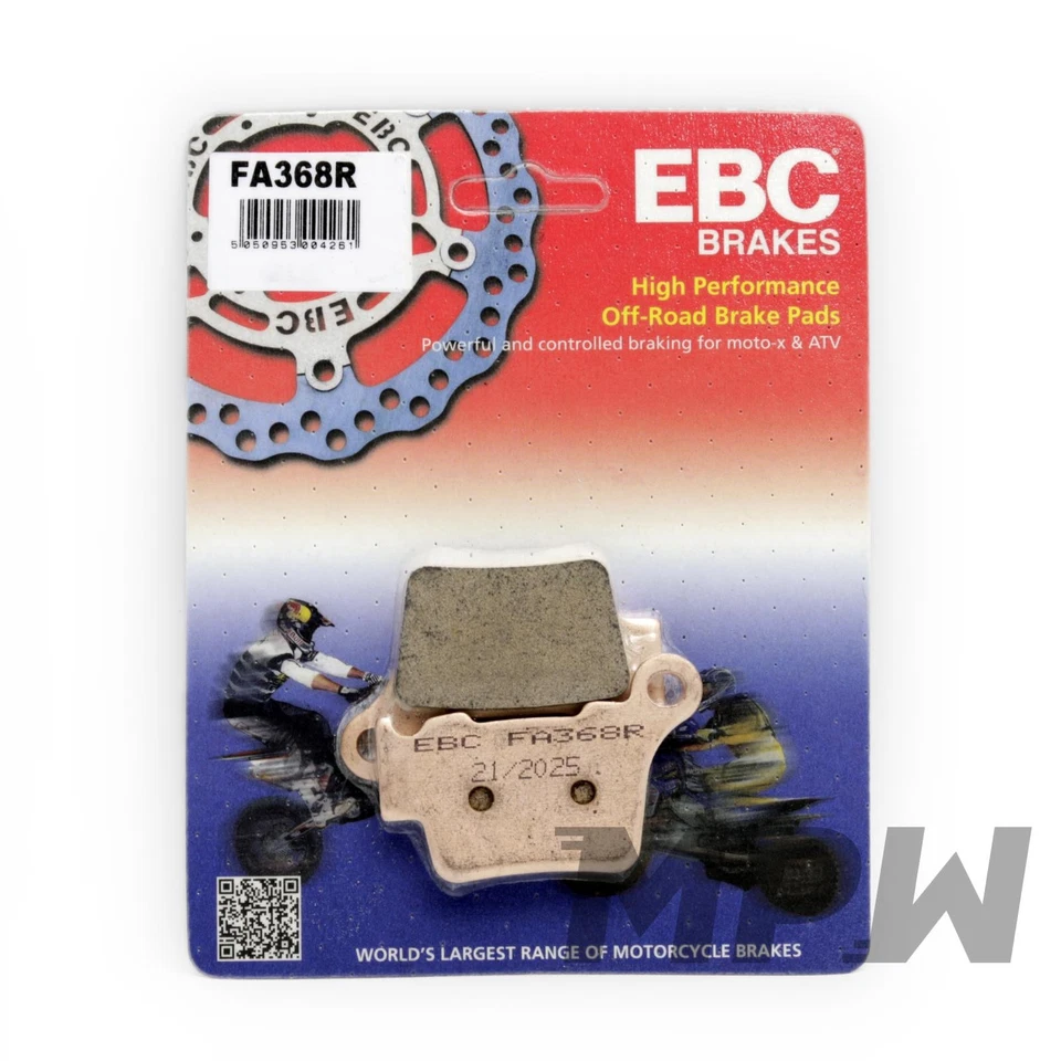 Pastillas de freno traseras sinterizadas GAS-GAS MC 250F 2021 - 2025 EBC FA368R serie R HD Foto 1 de 4